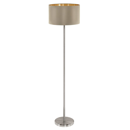 MASERLO LAMP PIE ACERO BEIGE DORADO H1510 DM380 E27 1X60W