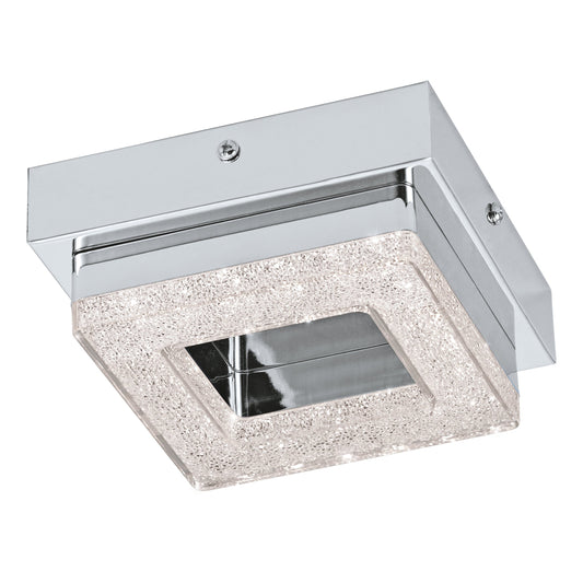 FRADELO LAMP TECHO ACERO CROMO L140 H60 LC LED 1X4W
