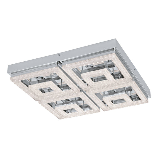FRADELO APLIQUE TECHO ACERO CROMO 48W LED 5000lm