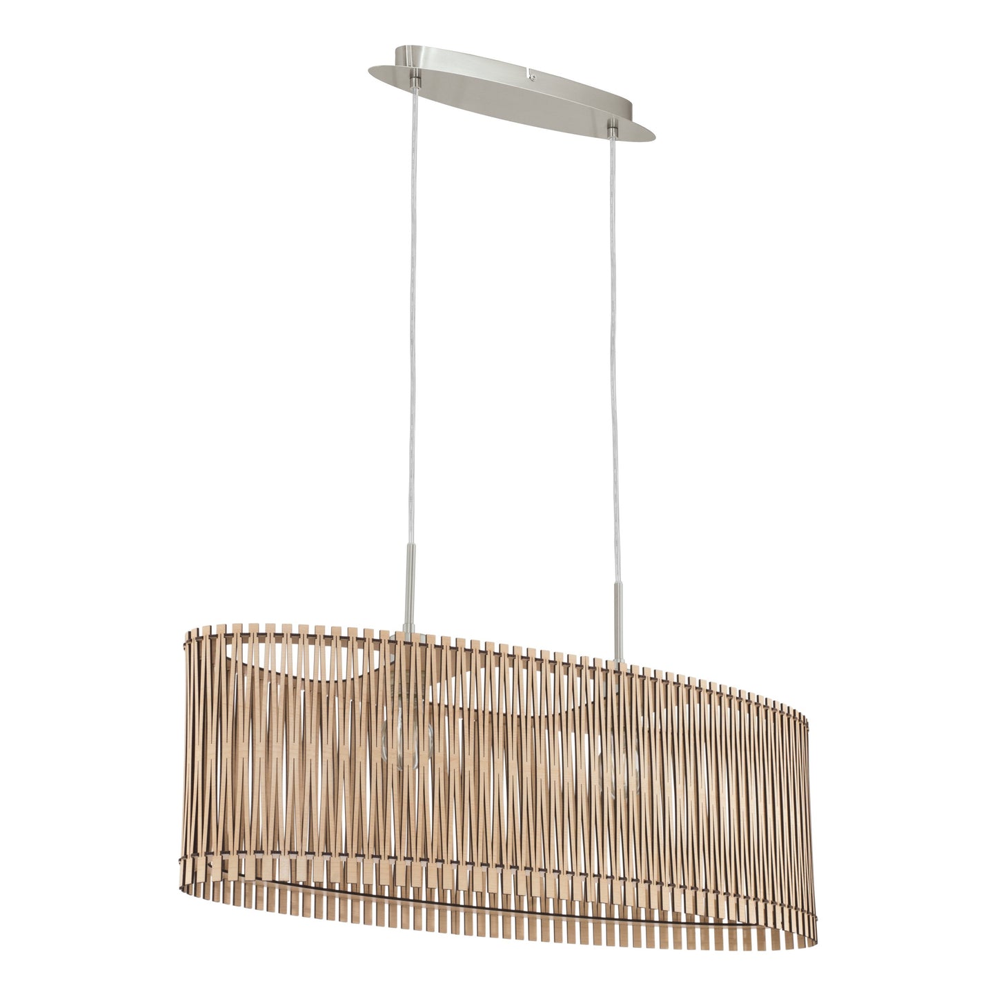 SENDERO LAMP COLG ACERO NIQUEL SATIN L775 H1300 E27 2X60W