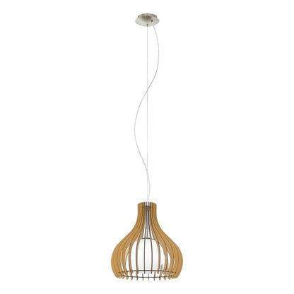 TINDORI LAMP COLG MAD CAFÉ CLARO ESFE VIDRIO DM500 1X60W E27