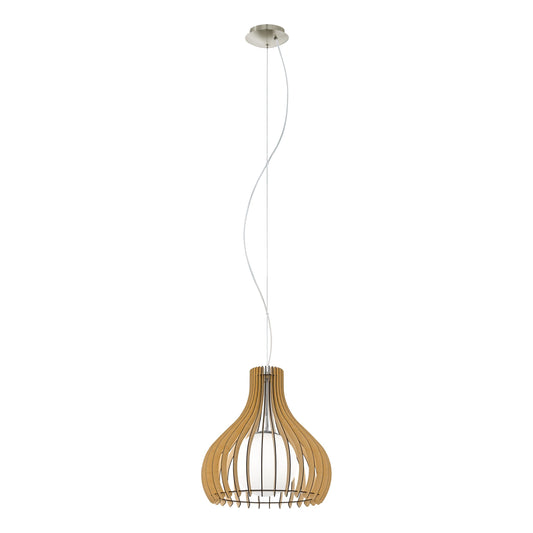 TINDORI LAMP COLG MAD CAFÉ CLARO ESFE VIDRIO DM500 1X60W E27