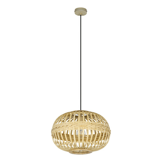 AMSFIELD LAMP COLG MADERA CAFÉ DM380 1X60W E27