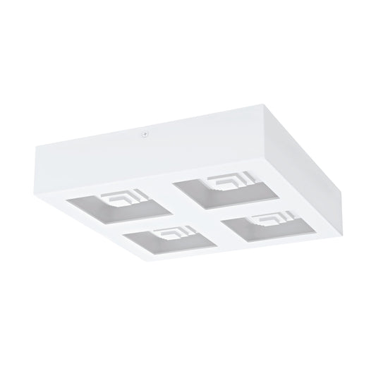 FERREROS LAMP TECHO ACERO BLANCO L270 H60 LC LED 4X6,3W