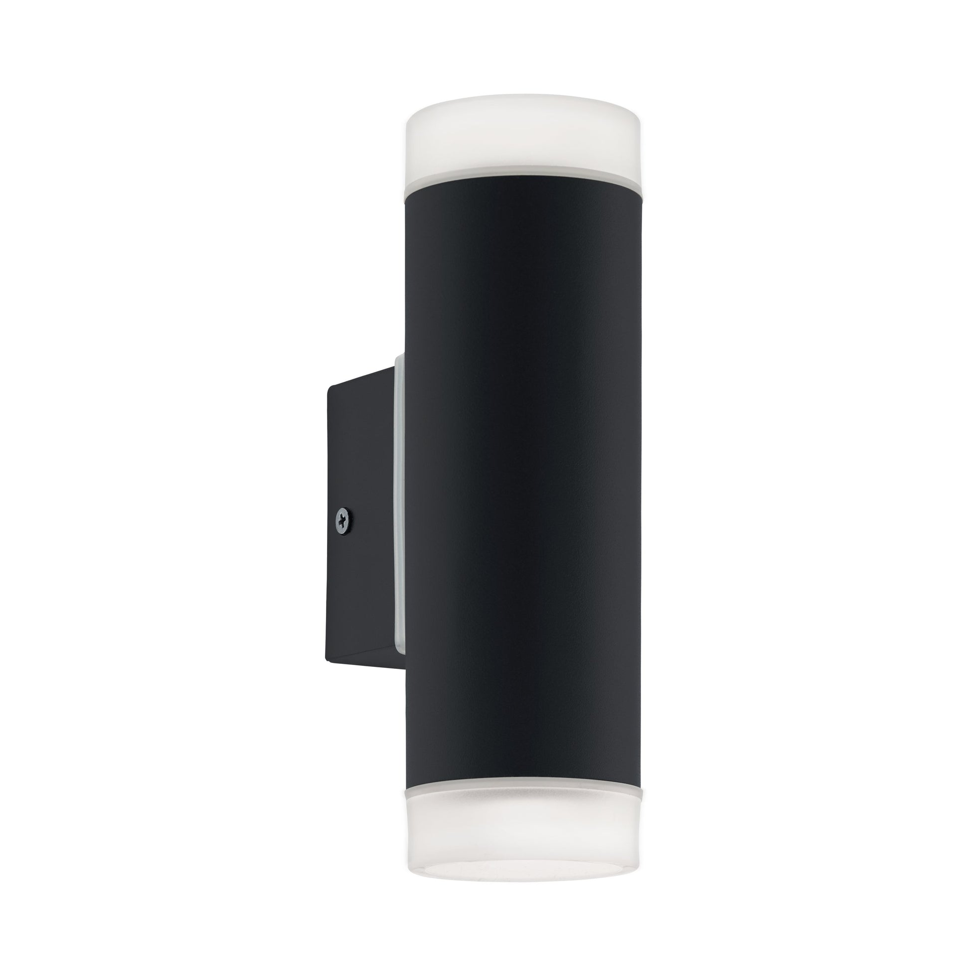 RIGA-LED APLIQUE ACERO ZINC NEGRO L65 H205 GU10 2X5W IP44