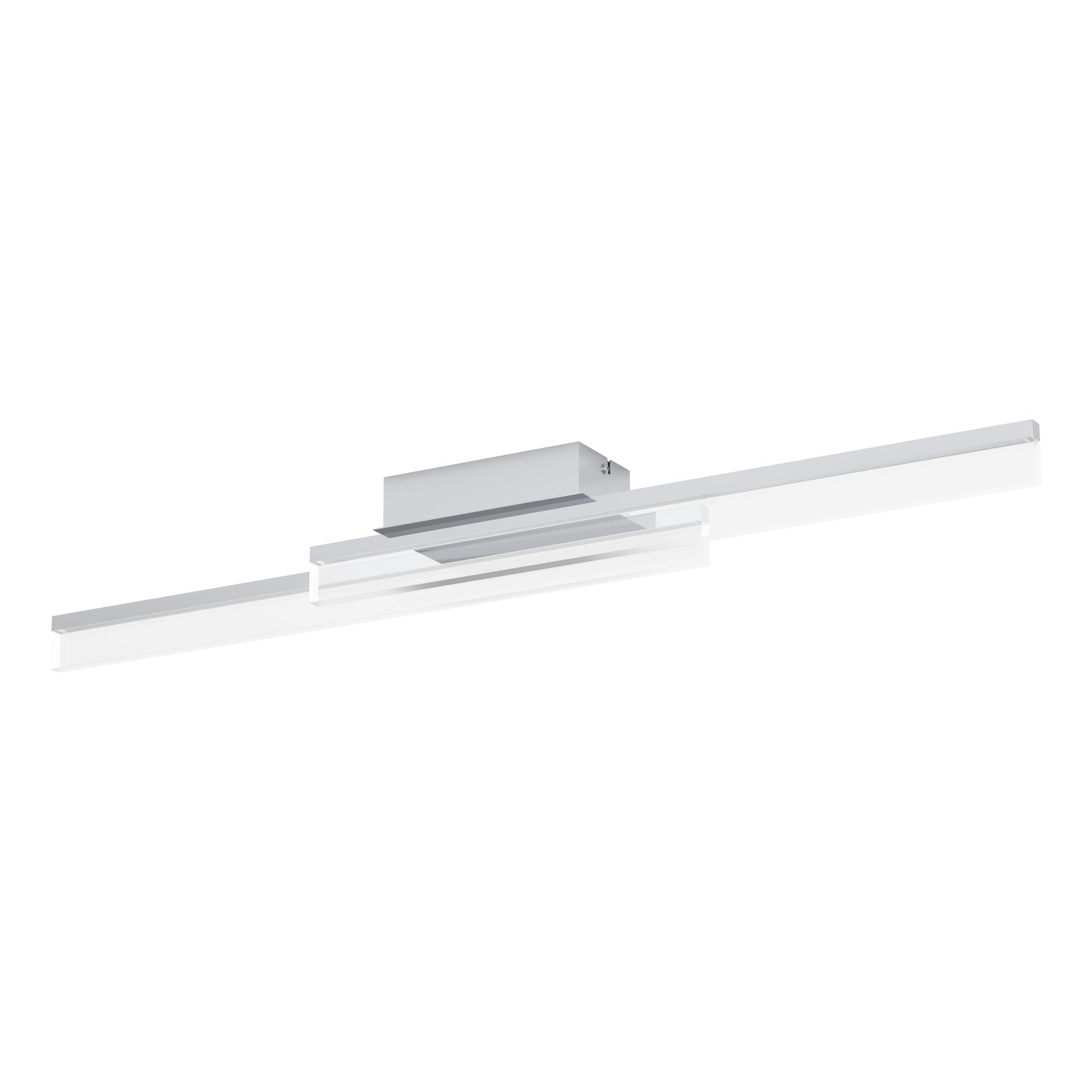 PALMITAL TECHO ALU ACERO CROMO L880 LC LED 2X10W 1600lm IP44