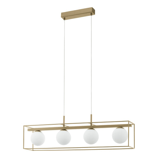 VALLASPRA LAMP COLG ACER CHAMPAÑ BLANC L910 H1100 E14 4X40W