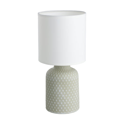 BELLARIVA SOBREMESA CERAMICA GRIS H320 DM150 E14 1X40W