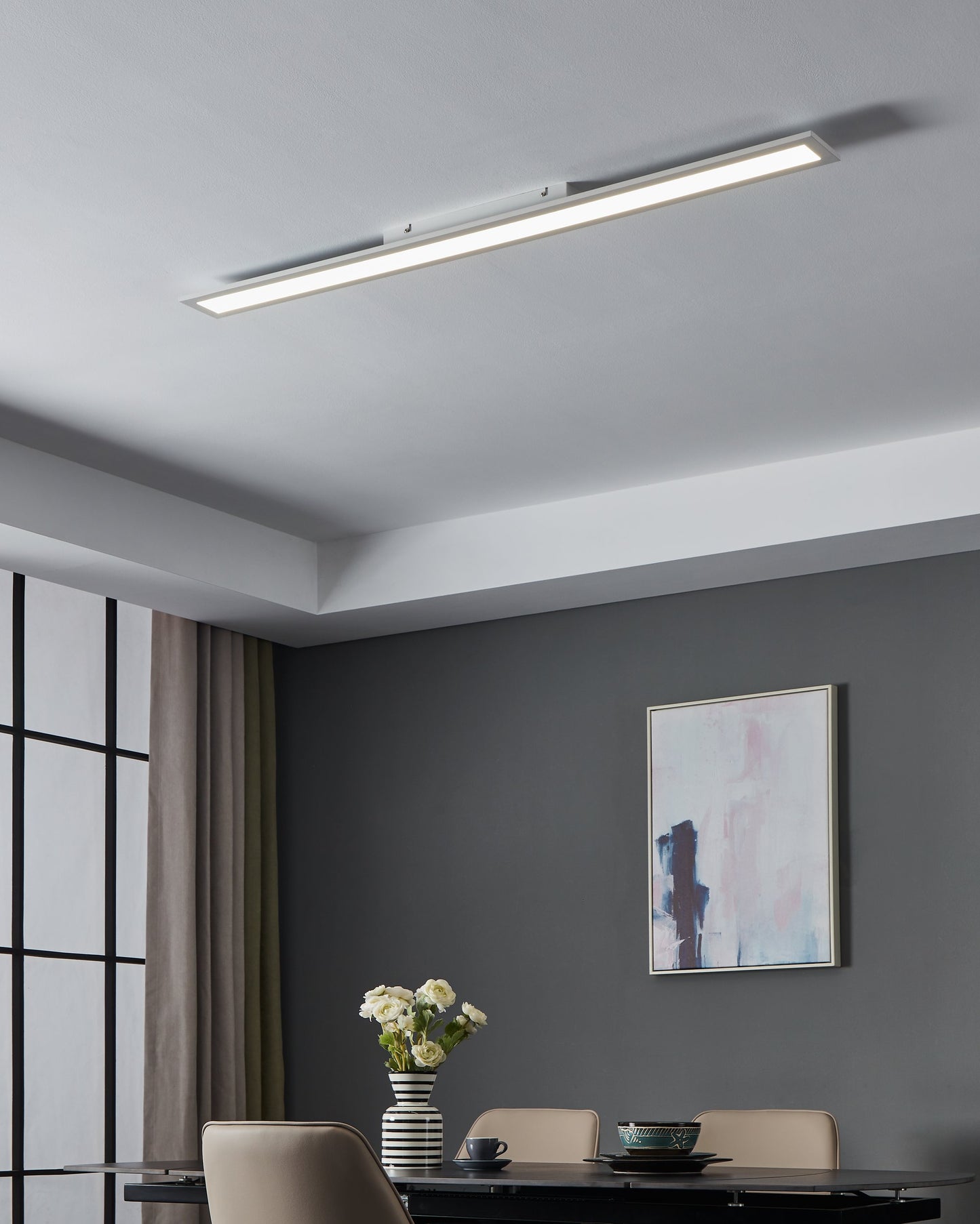 SALOBRENA 1 PANEL SP ALU BLANCO LF 1195X100 40W LED 4250lm