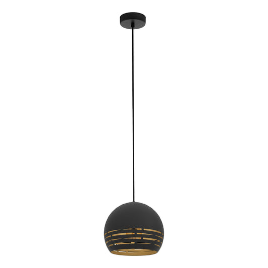 CAMASTRA LAMP COLG ACERO NEGRO DORADO DM225 E27 1X40W