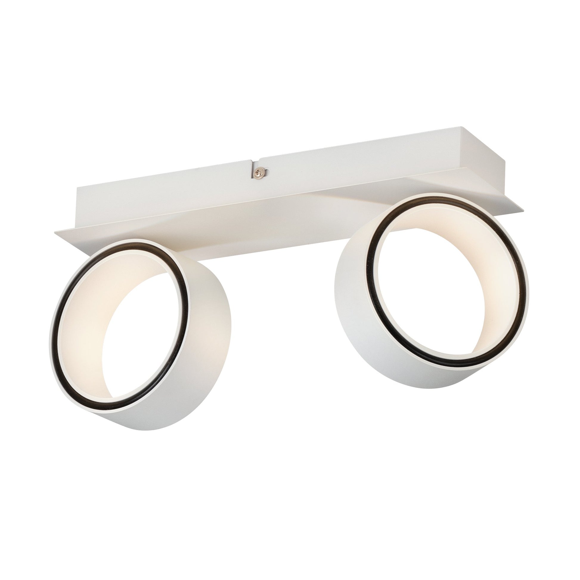 ALBARIZA  FOCO ALUM ACERO BLANCO L310 H80 LC LED 2X5W