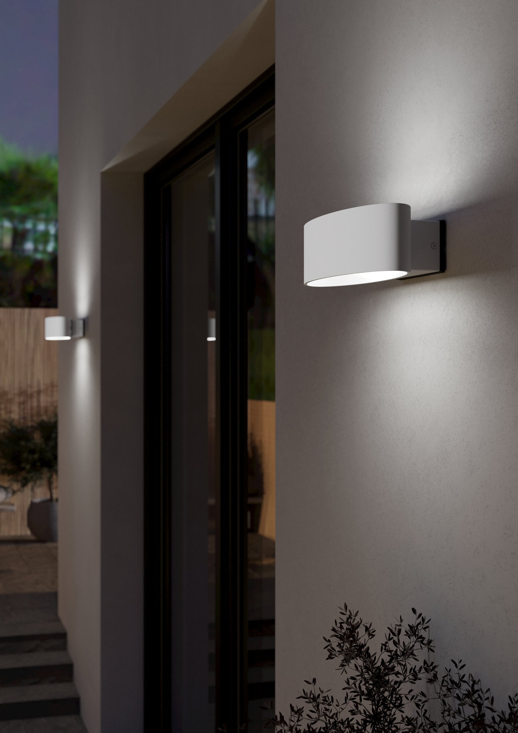 CHINOA APLIQUE ALUM ACERO BLANCO L270 H75 3000K LED 1100lm