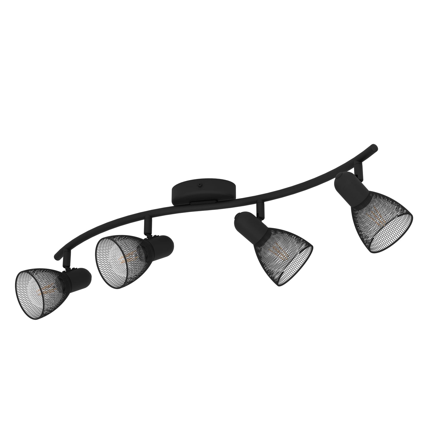CAROVIGNO BARRA FOCO ACERO NEGRO L640 E14 4X40W