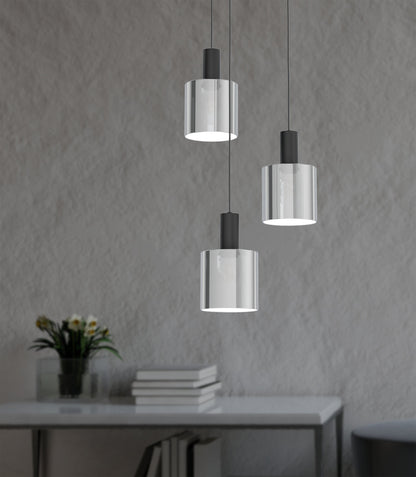 GOROSIBA COLG ACERO NEGRO H1300 DM410 E27 3X40W IP20