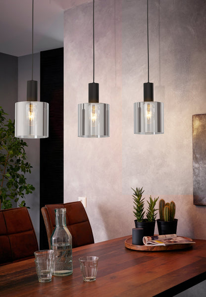 GOROSIBA COLG ACERO NEGRO L850 H1100  E27 3X40W IP20