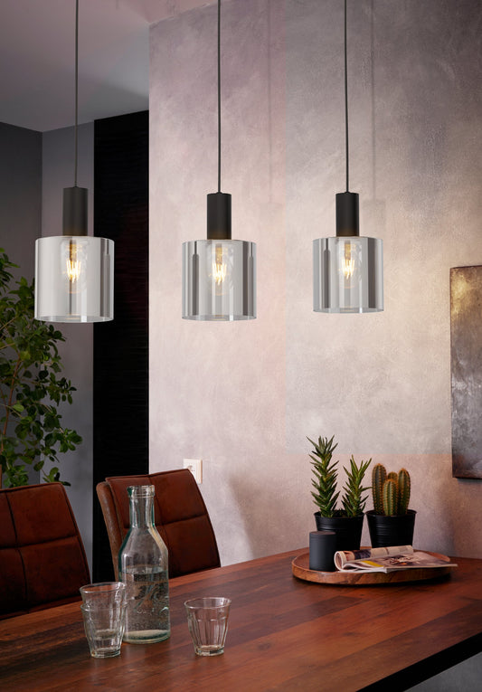 GOROSIBA COLG ACERO NEGRO L850 H1100  E27 3X40W IP20