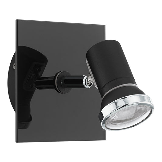 TAMARA 1 FOCO TECHO NEGRO 120X120 1X3,3W GU10 LED IP44