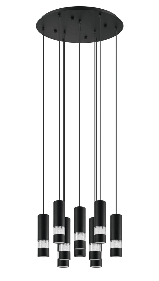 BERNABETA COLG ACERO NEGRO H1500 DM580 GU10 10X5W