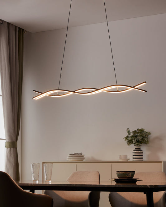 LASANA 3 COLG ACERONEGRO L985 H1200 3000K LED 4500lm 33W
