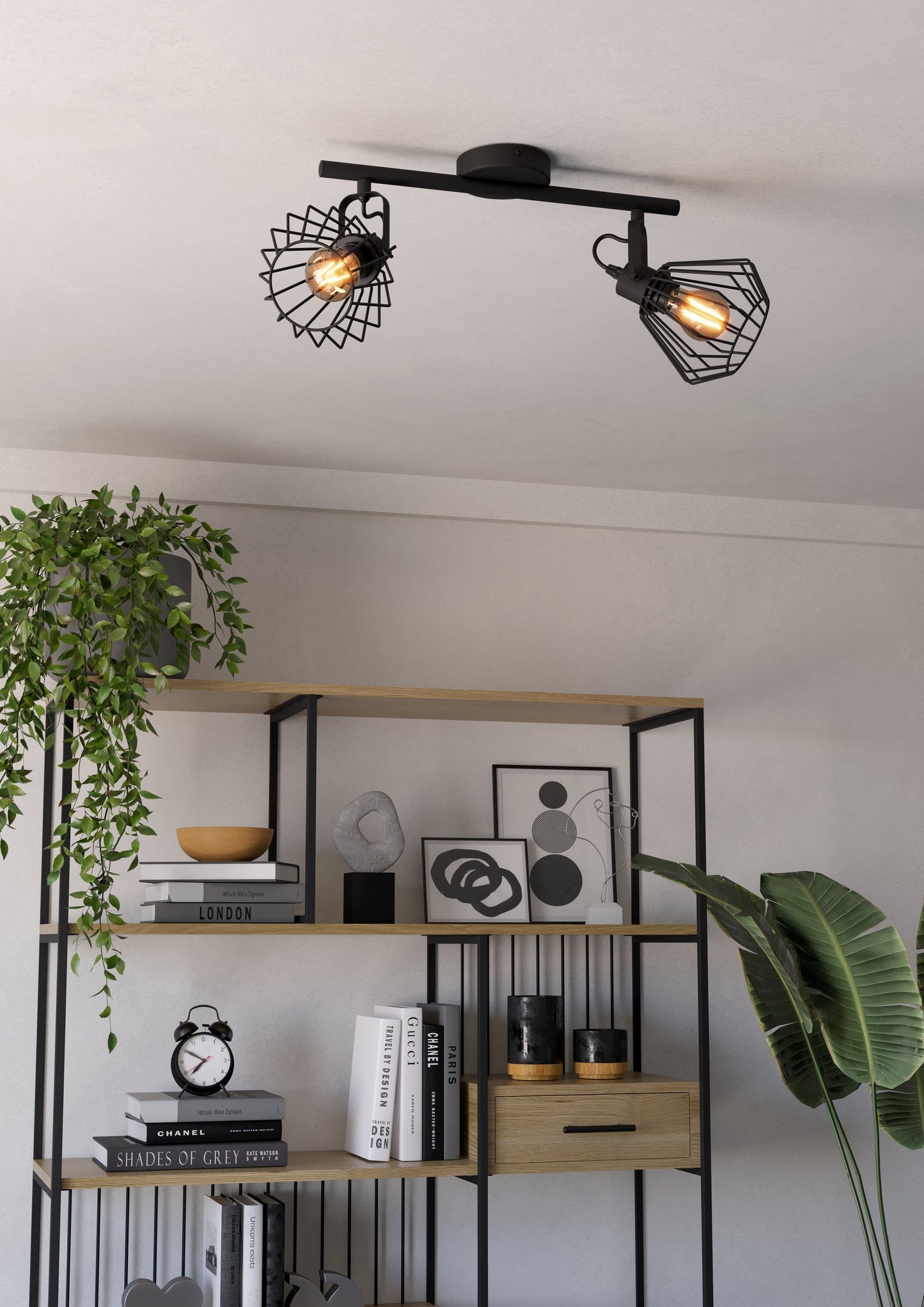 TABILLANO FOCO SP VINTAGE ACERO NEGRO L440 2X40W E27