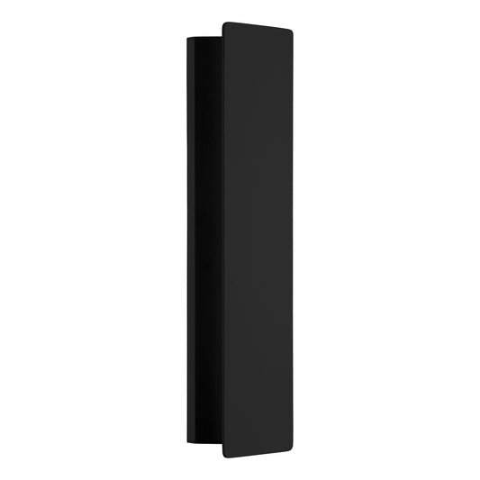 ZUBIALDE APLIQUE PARED ALU ACERO NEGRO 360X80 12W LED 1400lm