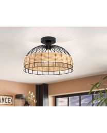 Lámpara Colgante E27 Anwick Negro