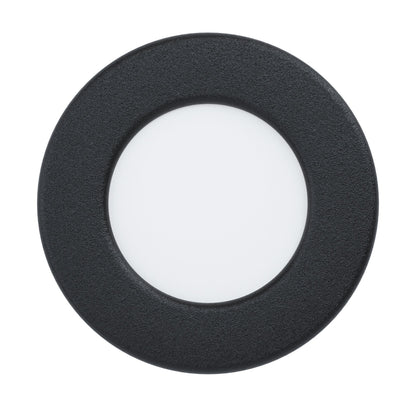 FUEVA 5 EMB ACERO NEGRO DM86 3000K LED 330lm 2,7W IP44