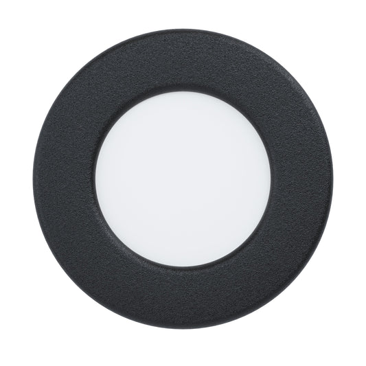 FUEVA 5 EMB ACERO NEGRO DM86 3000K LED 330lm 2,7W IP44