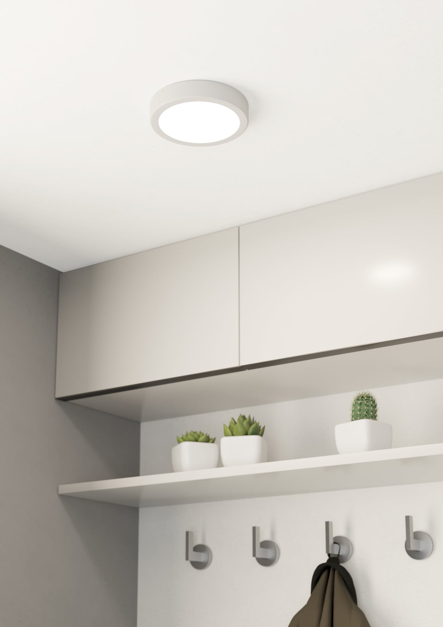 FUEVA 5 LAMP SP ACERO BLANCO H28 DM160 LF LED 10 5W IP20