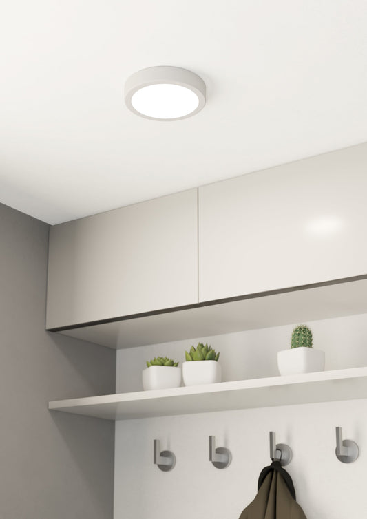 FUEVA 5 LAMP SP ACERO BLANCO H28 DM160 LF LED 10 5W IP20