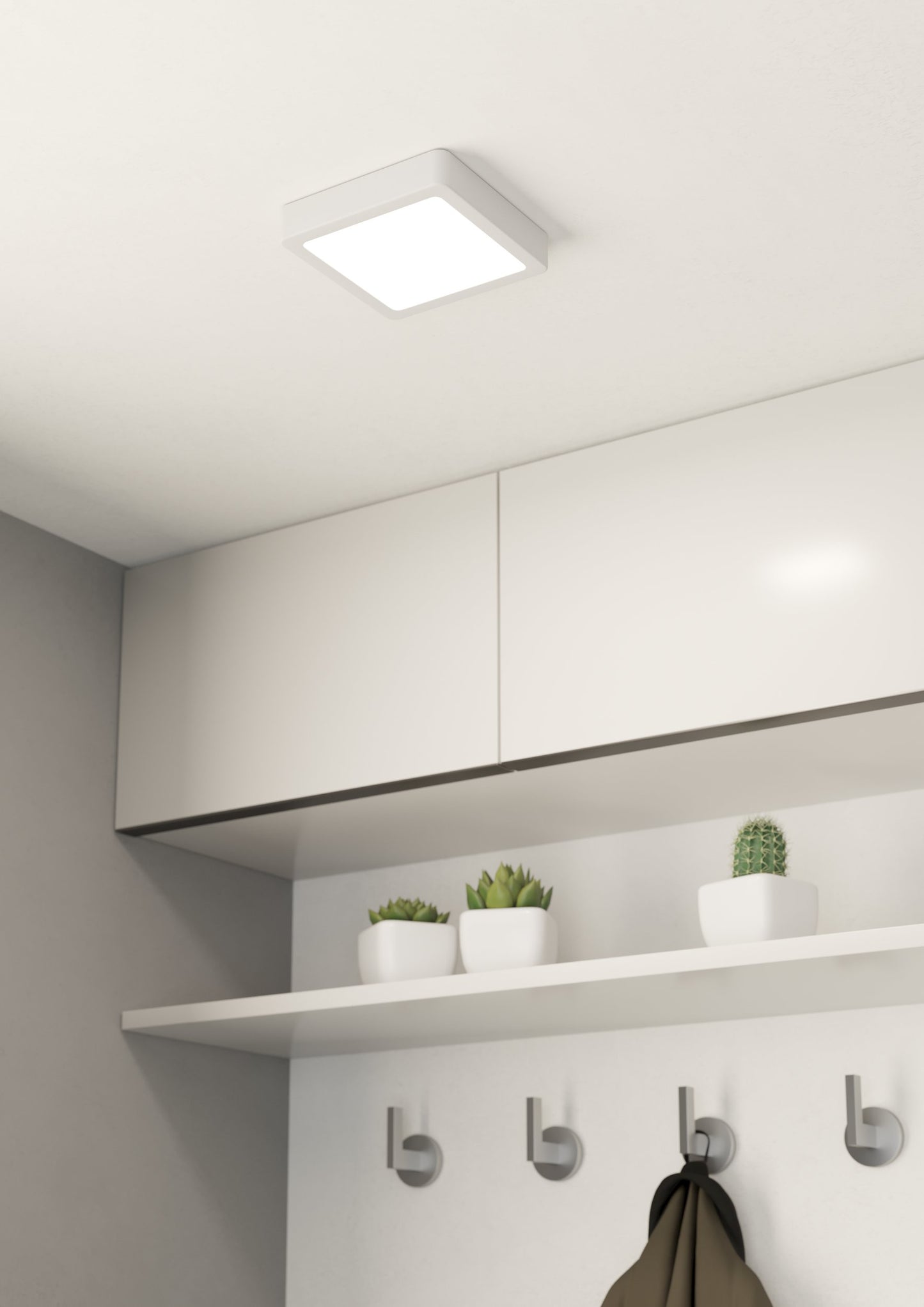 FUEVA 5 SP ACERO BLANCO 160X160 4000K LED 1350lm 10,5W IP20