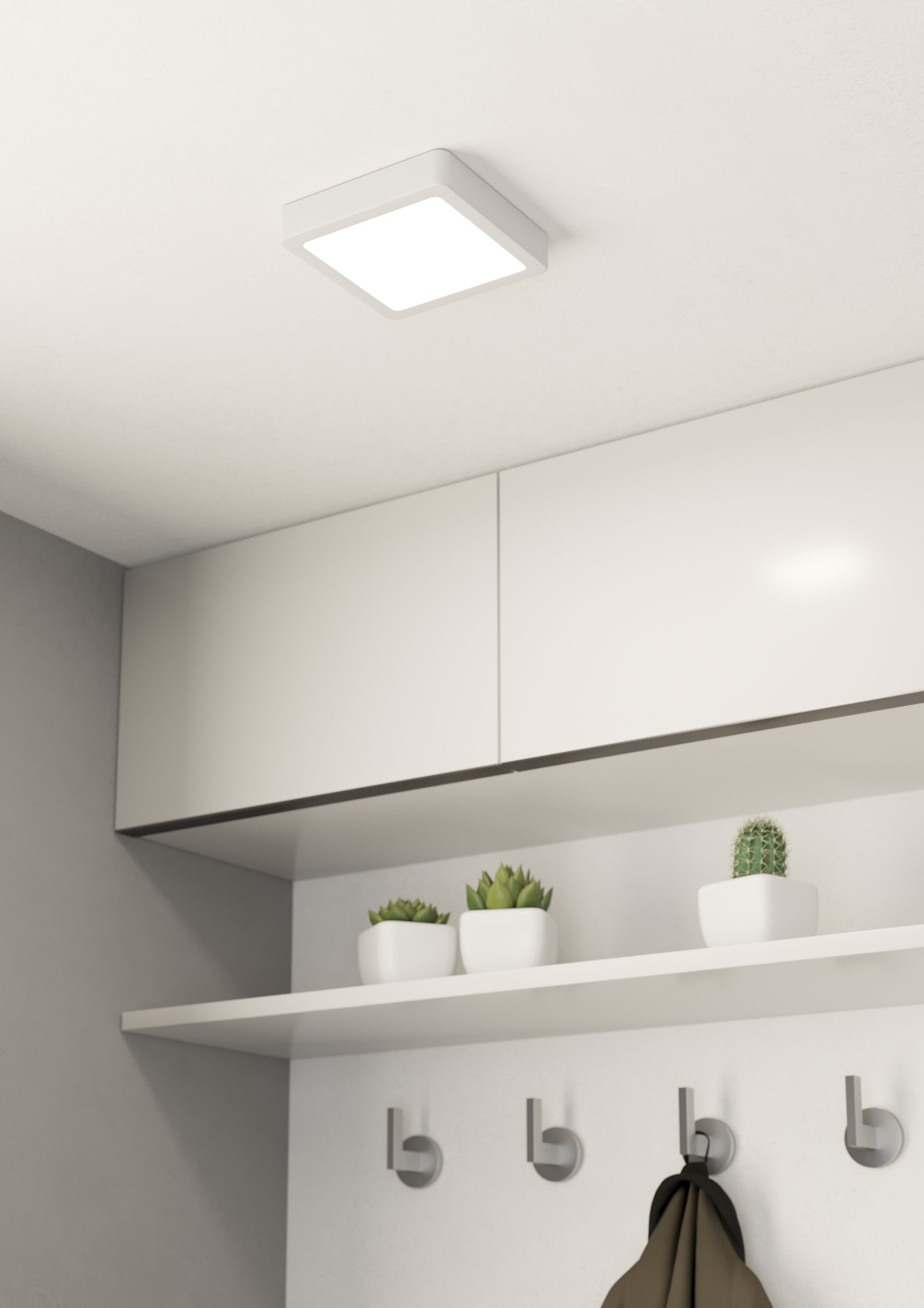 FUEVA 5 SP ACERO BLANCO 160X160 4000K LED 1350lm 10,5W IP20