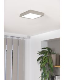 Lámpara Foco Sobrepuesto Led Fueva 5 Níquel Satinado
