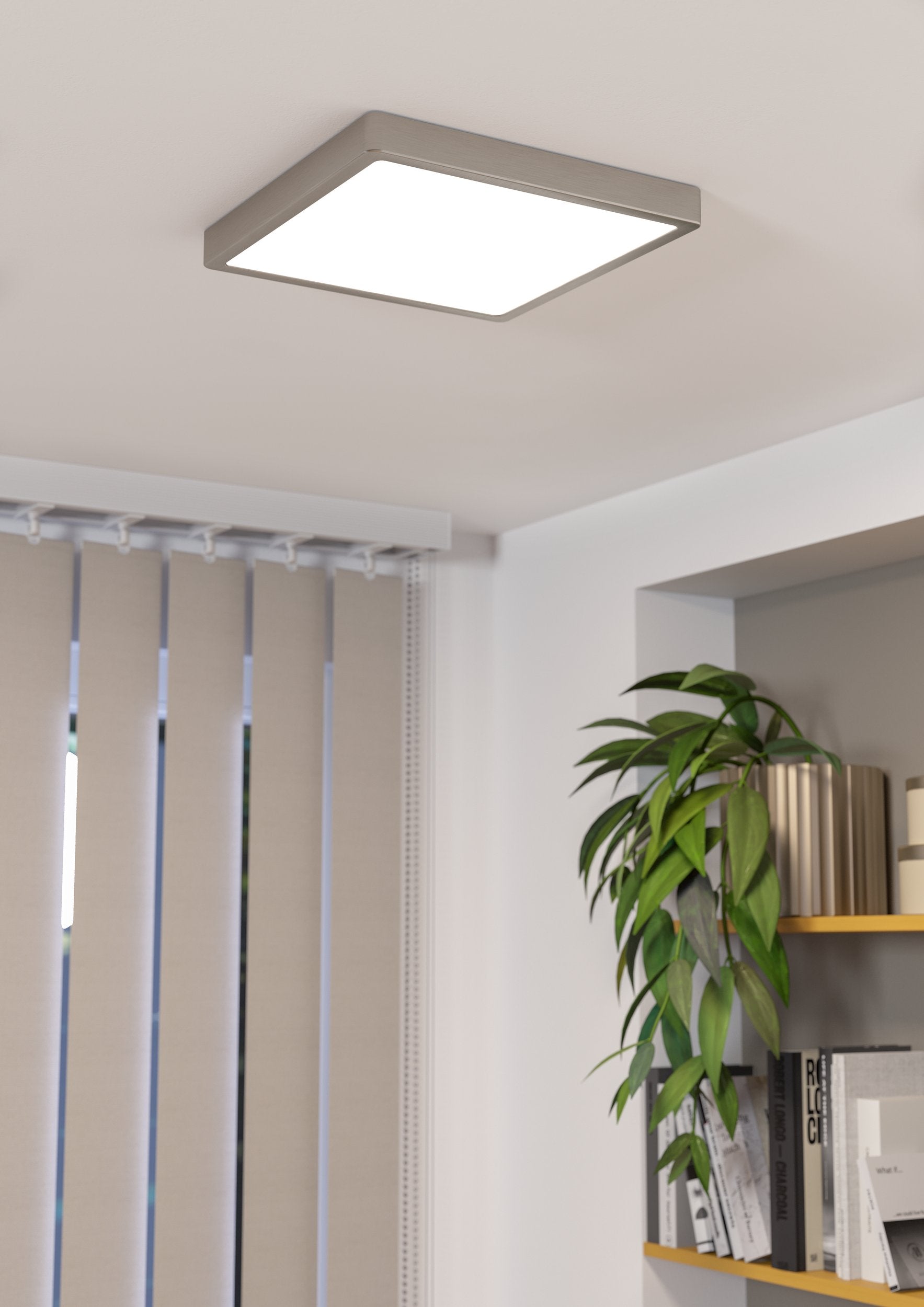 FUEVA 5 SP ACERO NIQUEL 285X285 4000K LED 2500lm 20W IP20