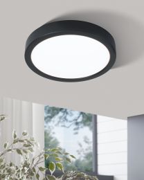 Lámpara Foco Embutido Led Fueva 5 Acero, Negro