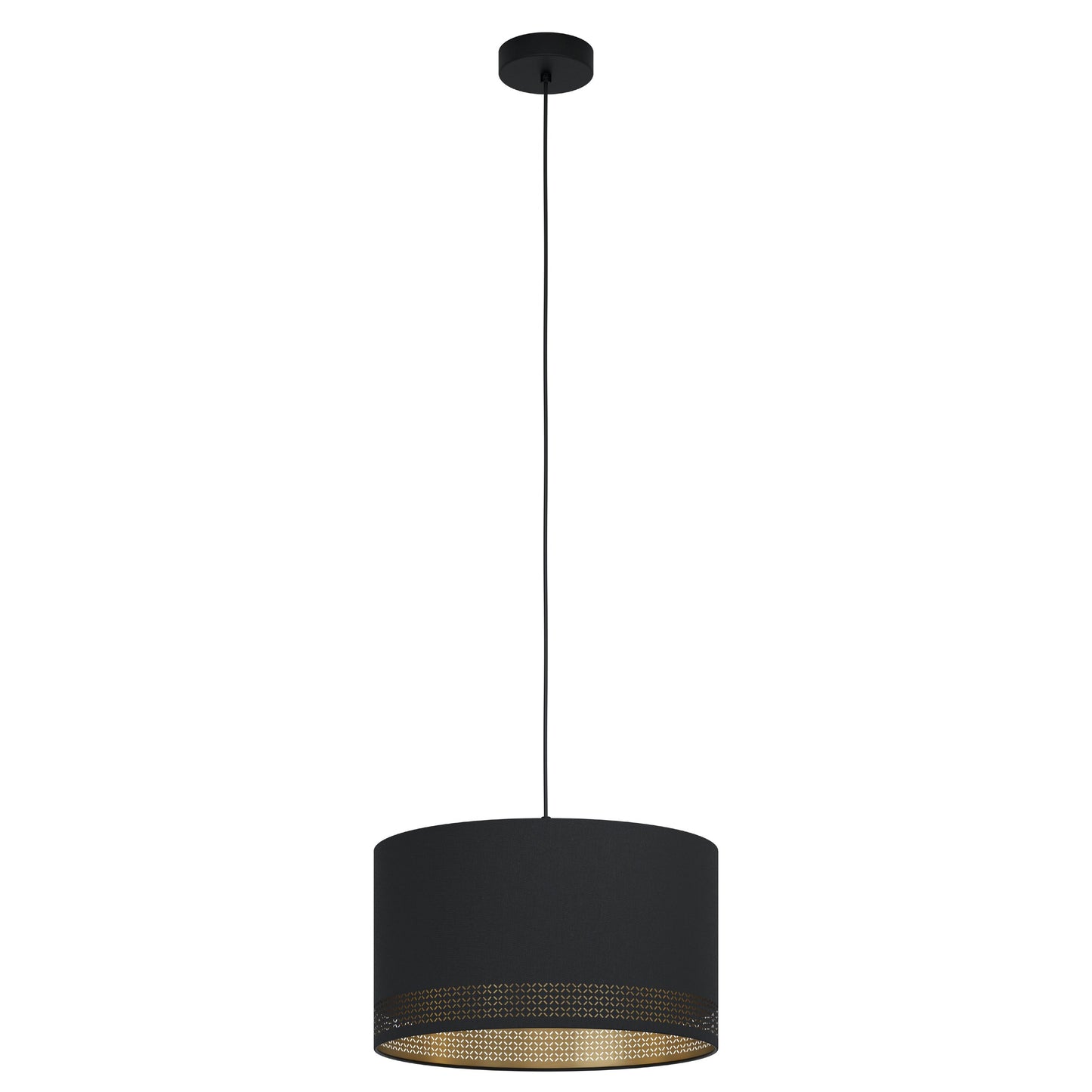 ESTEPERRA COLG ACERO NEGRO H1100 DM380 E27 1X40W IP20