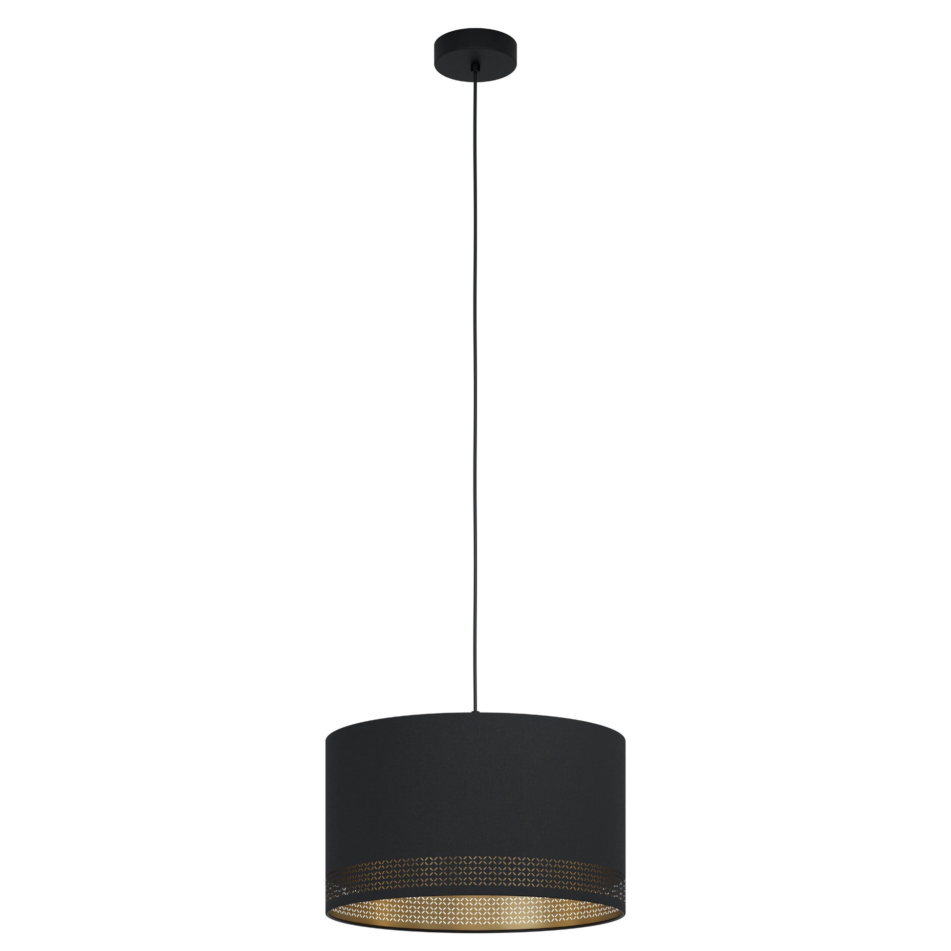 ESTEPERRA COLG ACERO NEGRO H1100 DM380 E27 1X40W IP20
