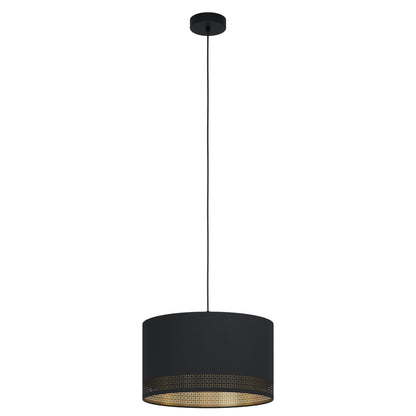 ESTEPERRA COLG ACERO NEGRO H1100 DM380 E27 1X40W IP20