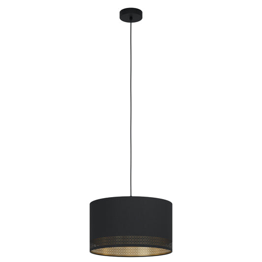 ESTEPERRA COLG ACERO NEGRO H1100 DM380 E27 1X40W IP20