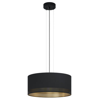ESTEPERRA COLG ACERO NEGRO H1100 DM530 E27 3X40W IP20