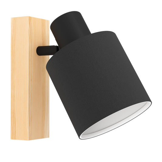 BATALLAS LAMP FOCO MADERA ACERO CAFE L100 E27 1X10W IP20