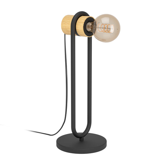 CHIEVELEY SOBREMESA ACERO NEGRO L85 H410 E27 1X28W IP20