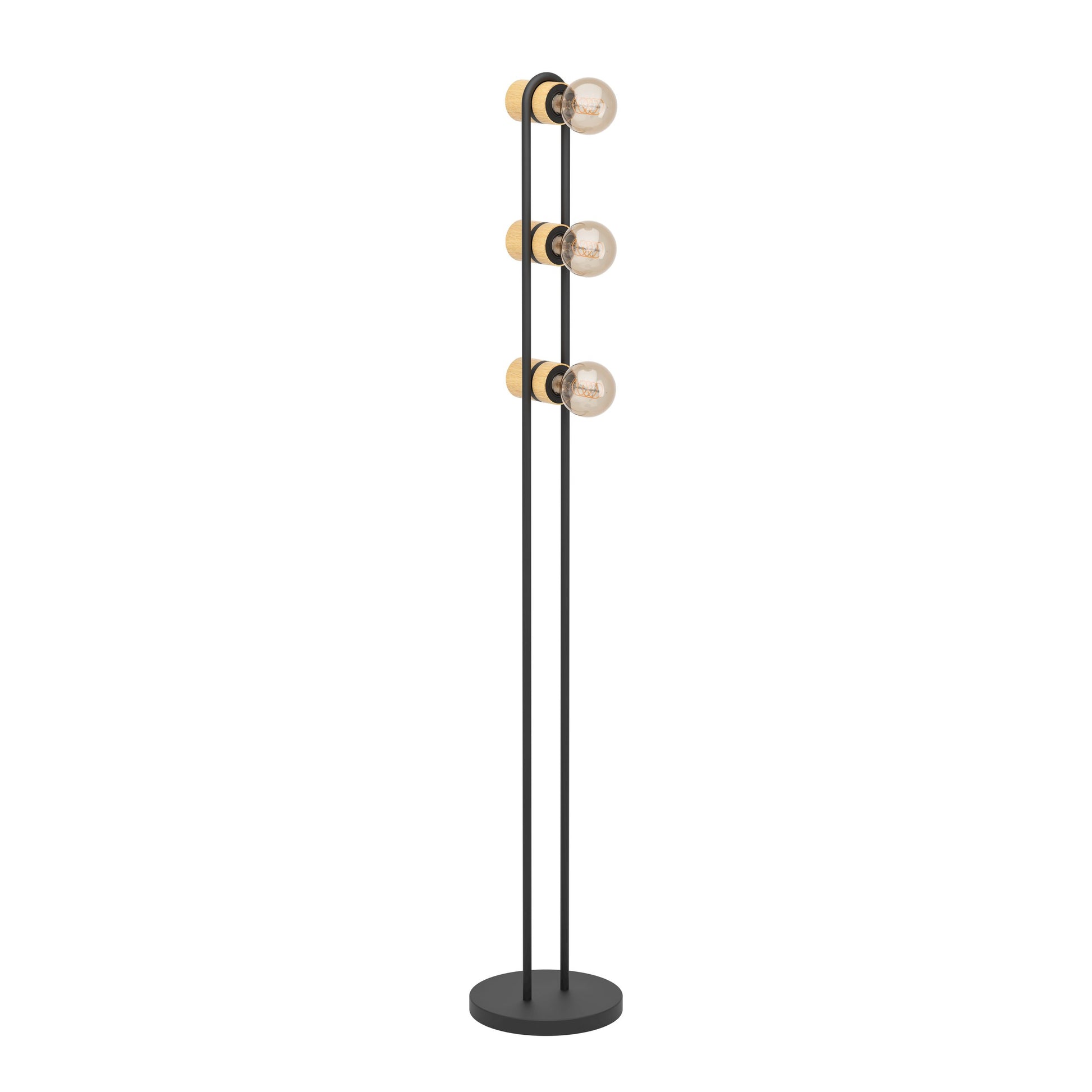 CHIEVELEY PIE ACERO NEGRO L85 H1405 E27 3X28W IP20