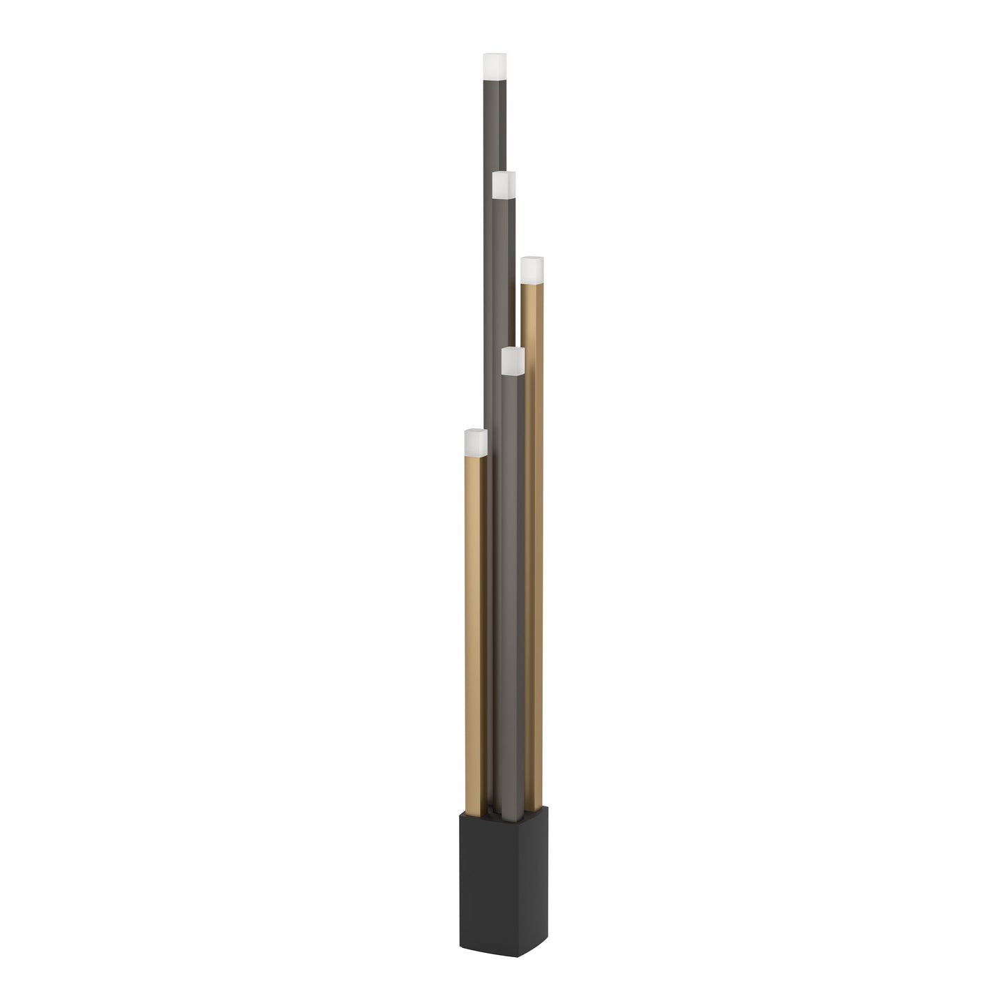 ESTANTERIOS PIE ALUM ACERO 3000K LED 1850lm 5X3,7W IP20