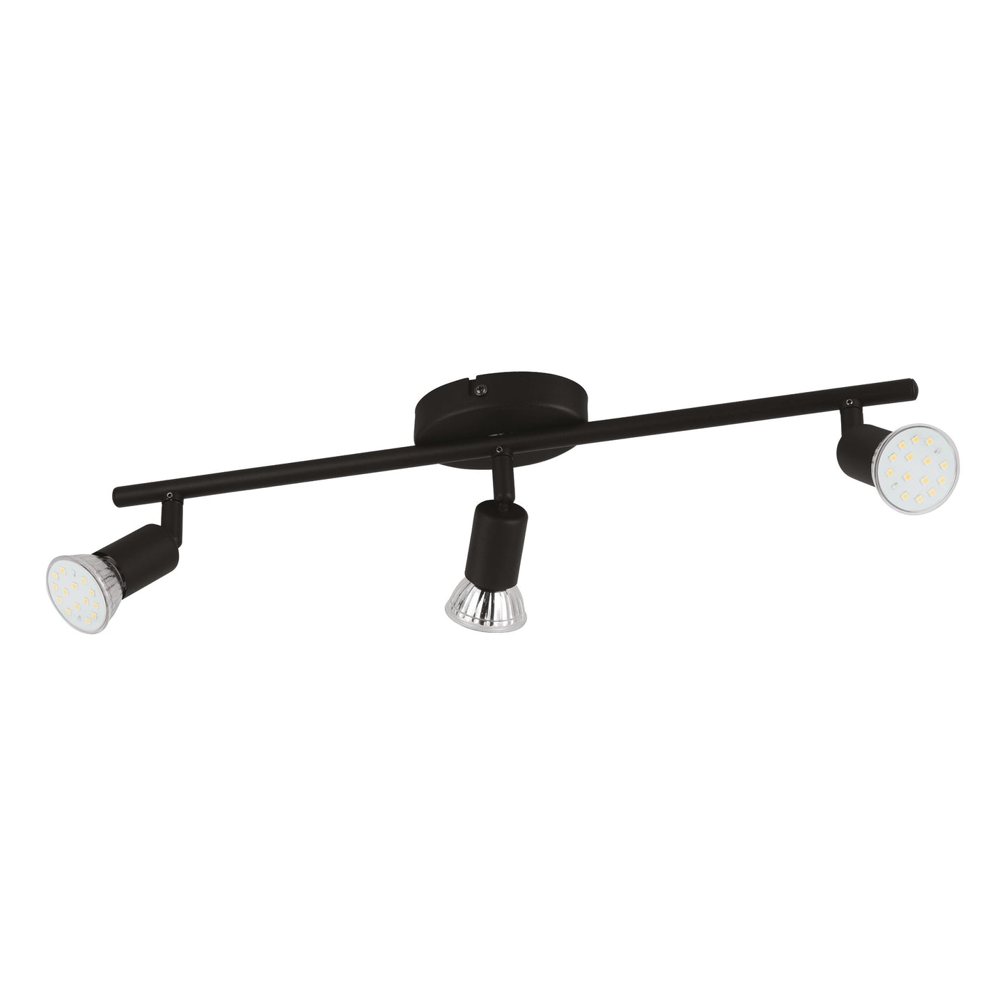 BUZZ-LED LAMP FOCO ACERO NEGRO L485 GU10 3X3W IP20