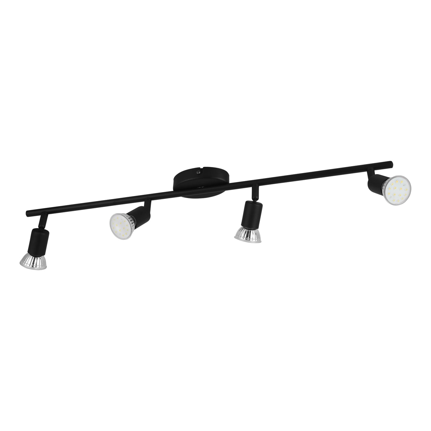 BUZZ-LED LAMP FOCO ACERO NEGRO L685 GU10 4X3W IP20