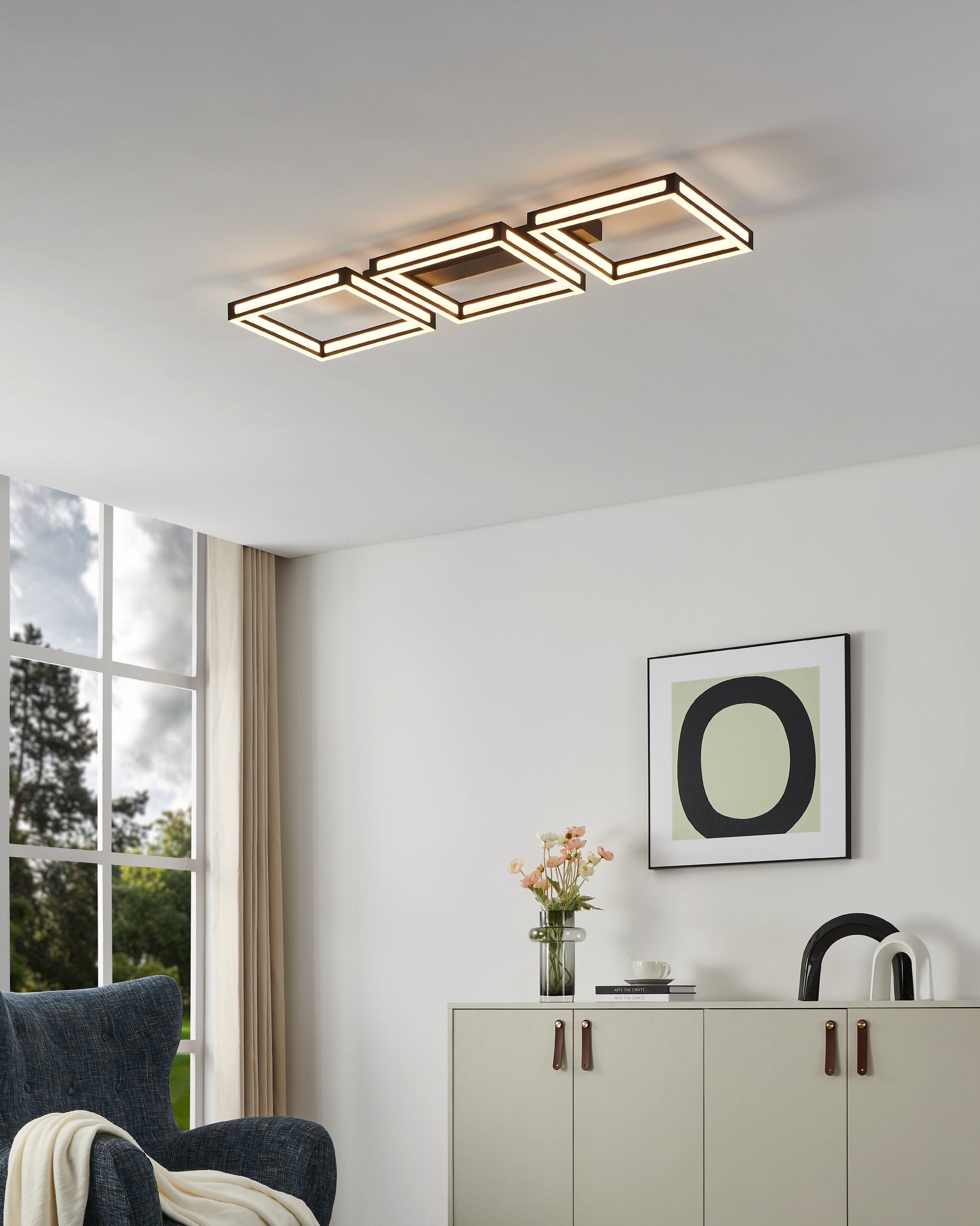 ALTAFLOR TECHO ACERO NEGRO L1000 H70 3000K 4560lm 12X2W IP20