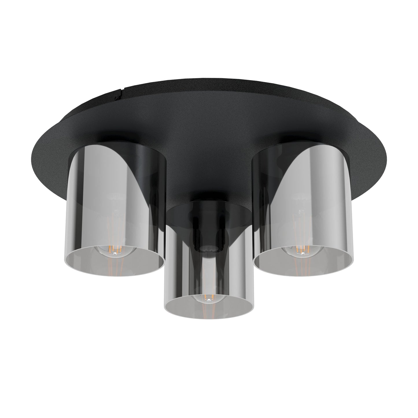 GOROSIBA 1 LAMP TECHO ACERO NEGRO H175 DM450 E27 3X40W IP20