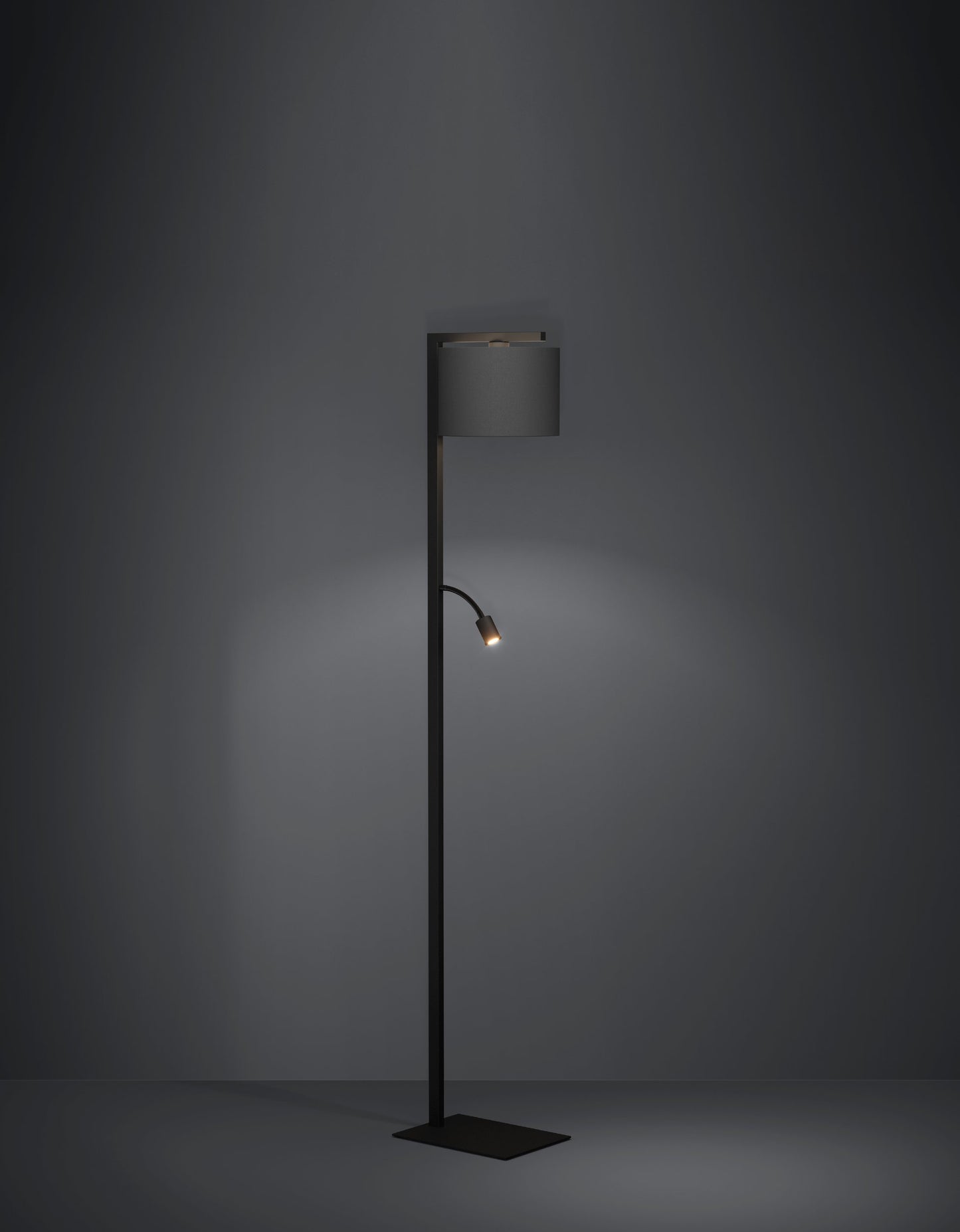 FOLIGNO PIE ACERO NEGRO H1800 3000K E27 LED 1X40W 3 5W