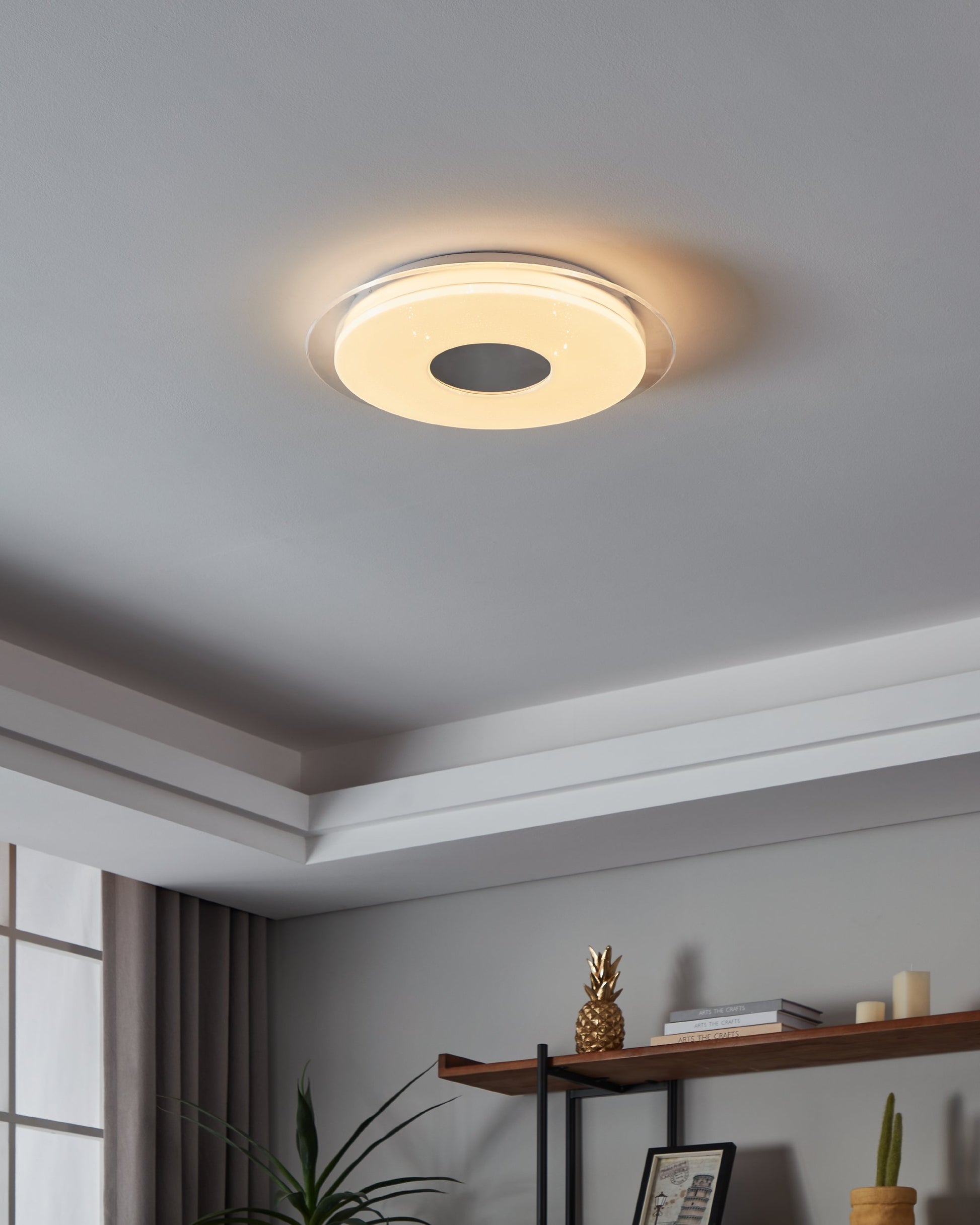 LANCIANO-Z TECHO ACERO BLANCO H80 DM450 2765K LED 2160lm